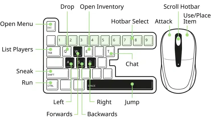 Basic Controls-Minecraft Legends