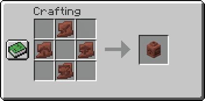 Crafting Table-Make a Pot in Minecraft