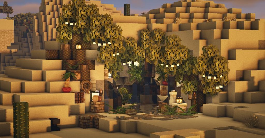 Desert Oasis-Creative Minecraft House