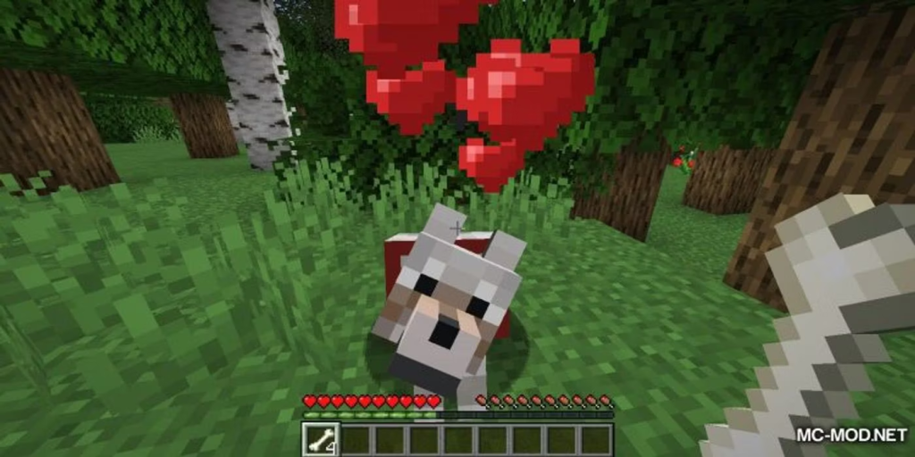 Hearts of Affection-Tame Wolf Minecraft