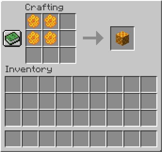 Recipe for making honeycomb blocks