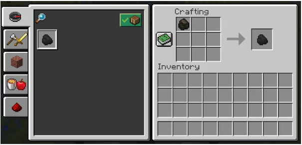 Access the Crafting Table-make Torch