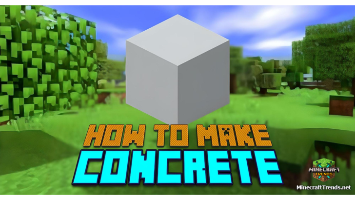 how to make concrete in minecraft