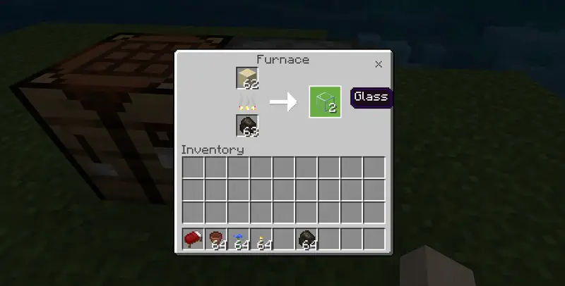 make glass in minecraft