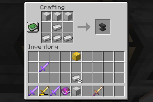 Materials-How to Craft Anvil Minecraft