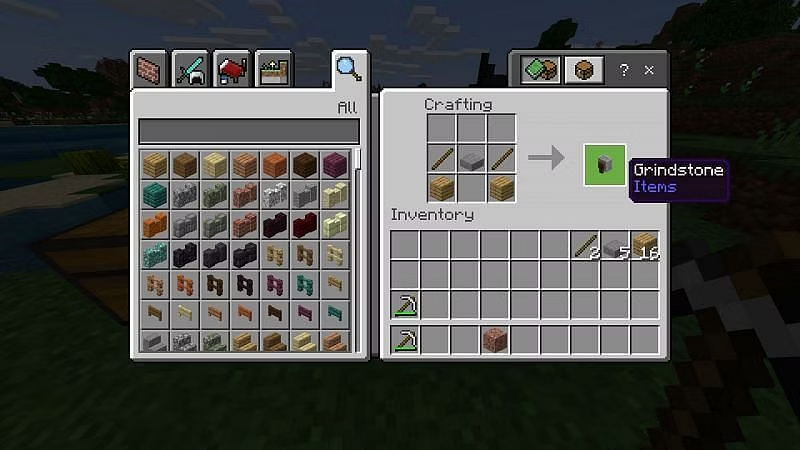 How to Craft Grindstone