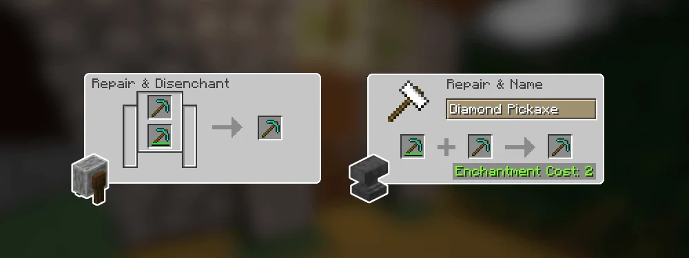 Item Repair Mechanism-Grindstone