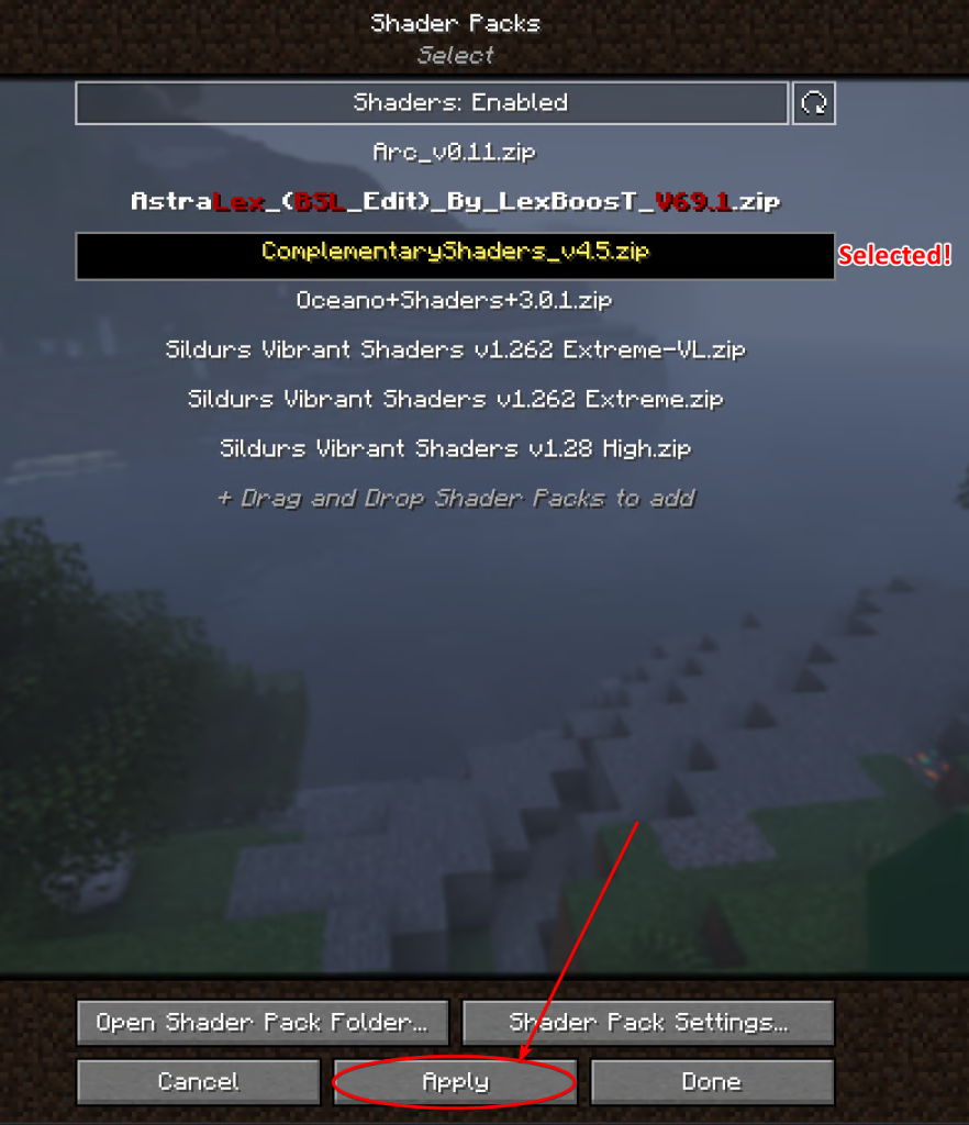 download minecraft shaders