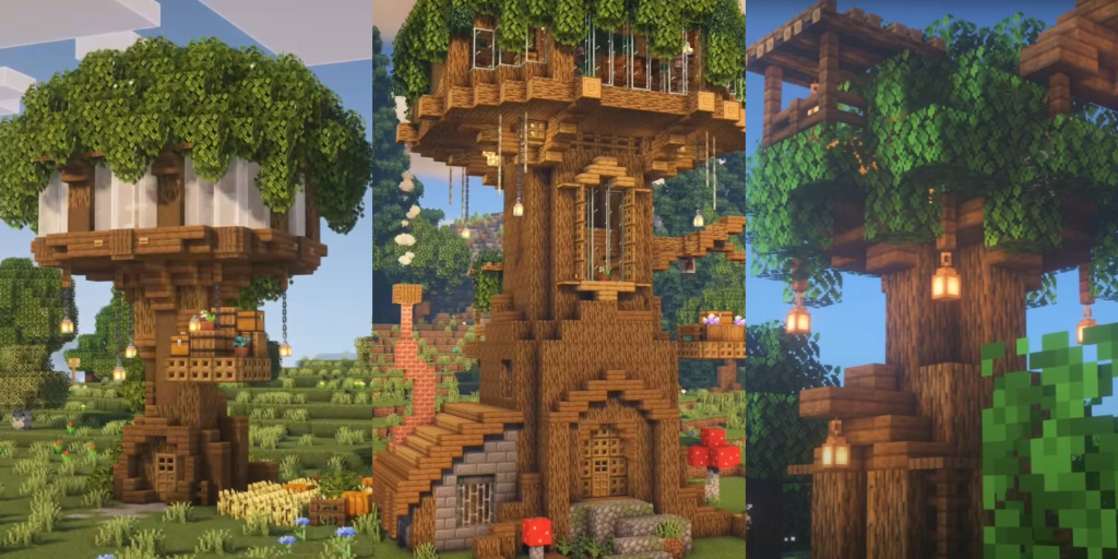 Building Minecraft Treehouse