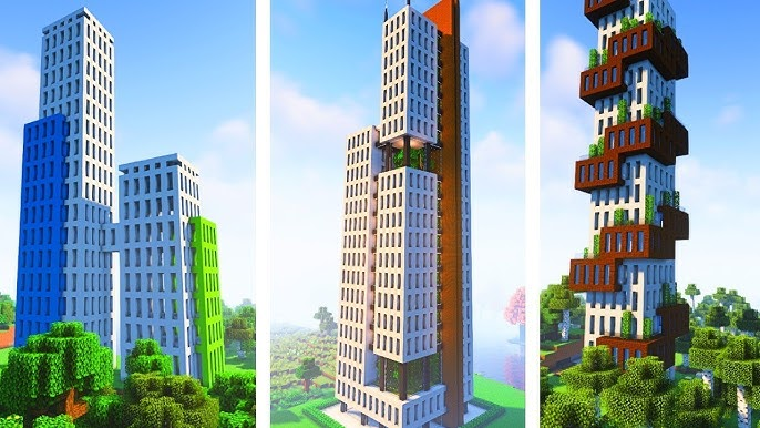 Building Skyscraper in Minecraft