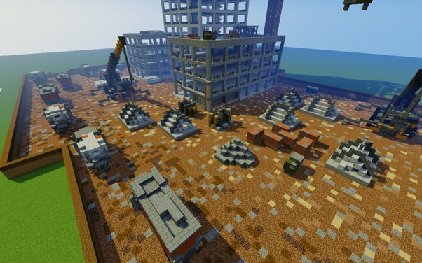 Building a City Building in Minecraft