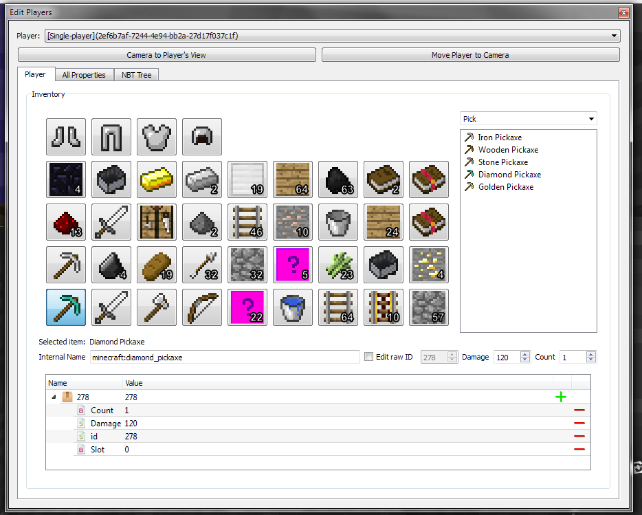 MCEdit-Minecraft Inventory Editors