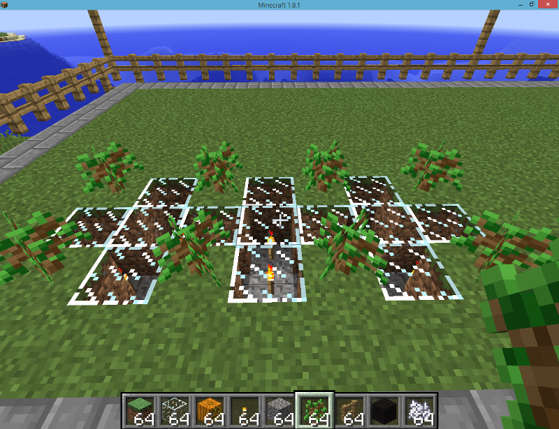 Compact Tree Farm minecraft