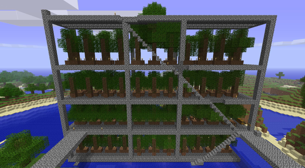 Multi-Floor Tree Farm minecraft