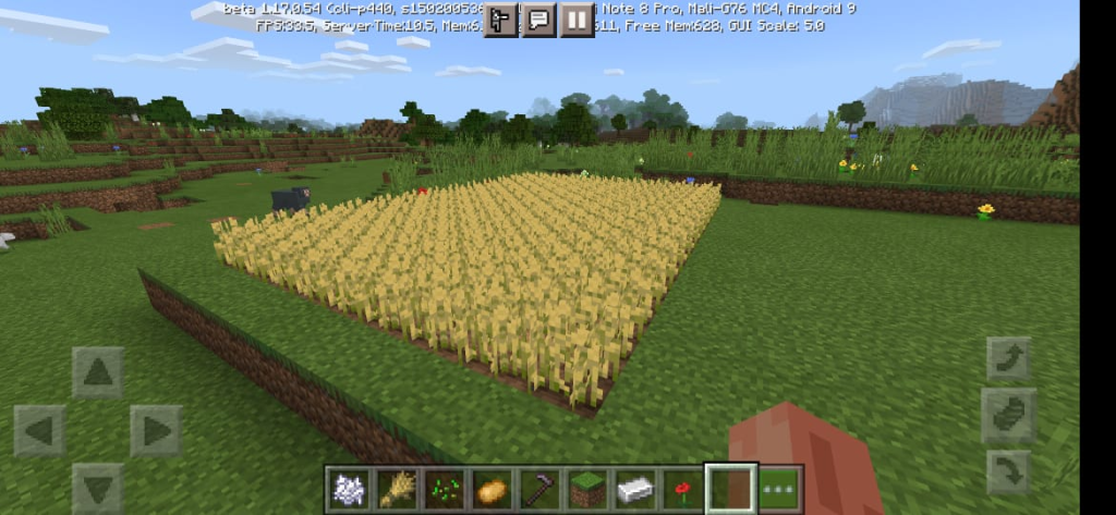 Wheat in Cow Farm minecraft