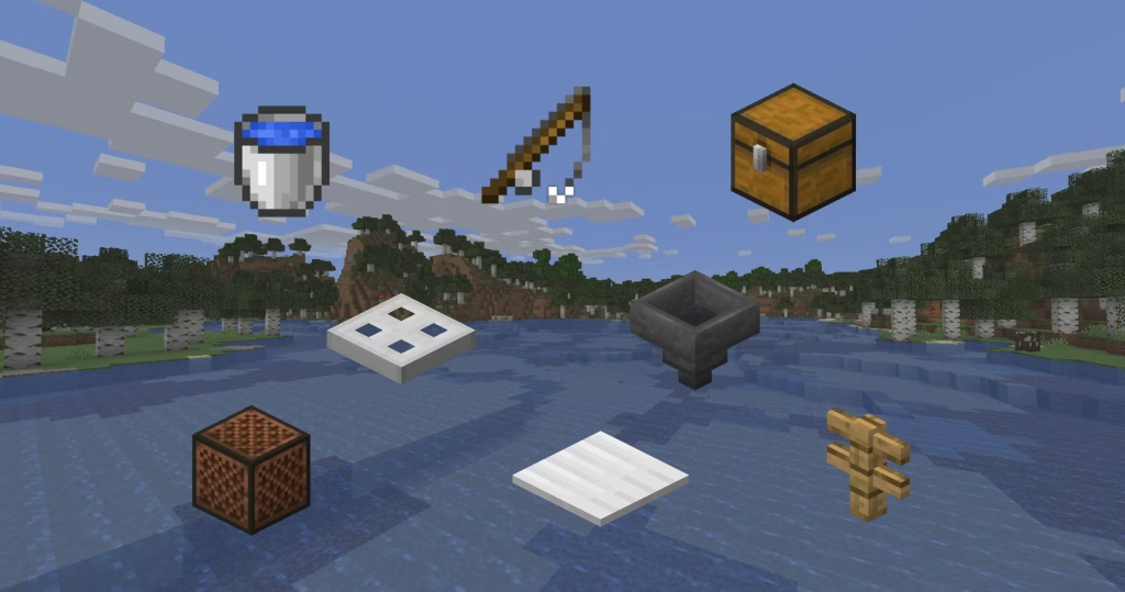 Build Fishing Dock minecraft materials